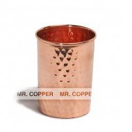 Copper Glass Hammered