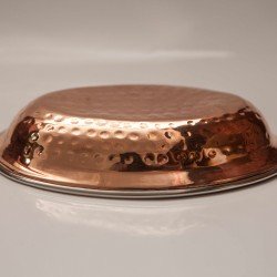 Copper / Steel Oval Plate or Entree Dish