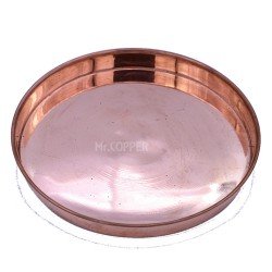 Copper Round (Pooja) Plate