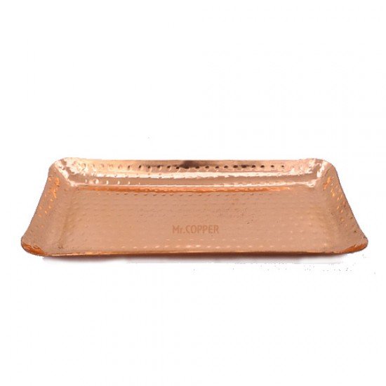 Copper Platter Hammered Rectangle