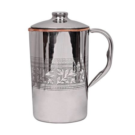 Mr.COPPER Copper/Steel Jug Embossed 2.2 LITS