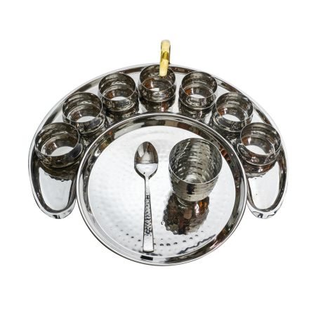 Mr.COPPER Stainless Steel Moon Thali Set