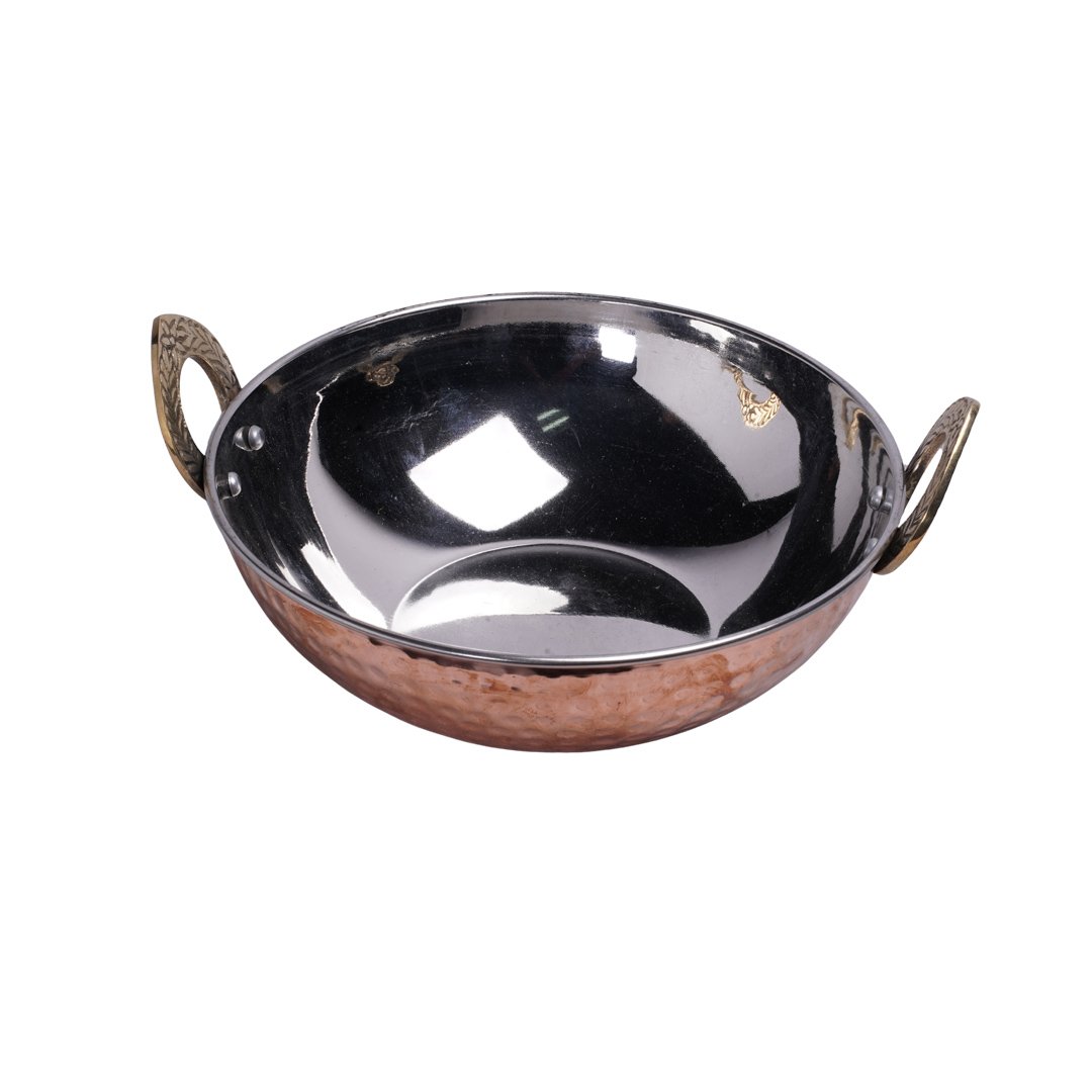 Copper/Steel Kadaai Hammered