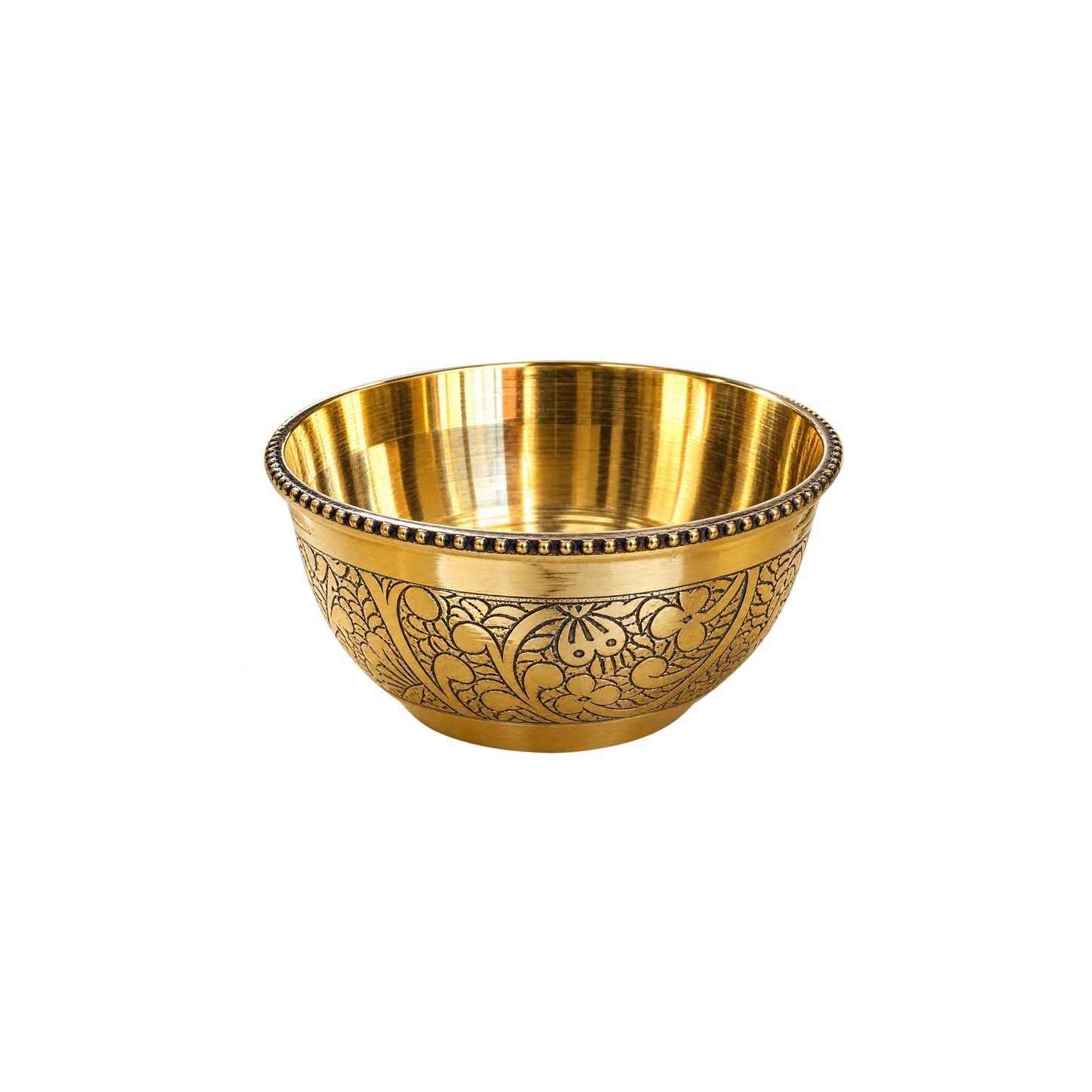 Brass Embossed Bowl 3.5inch