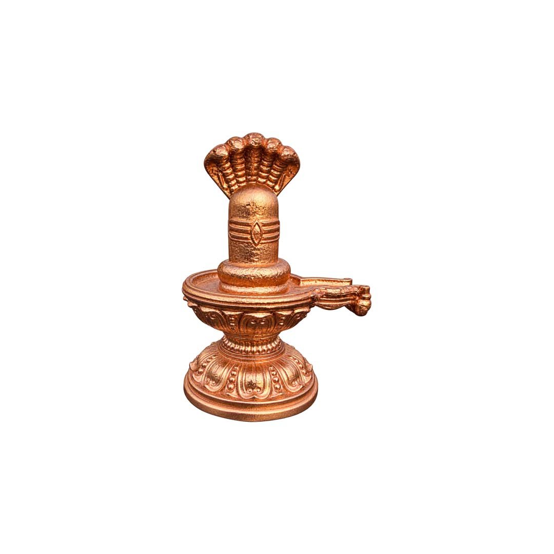 Bronze Lingam with Snake 2inch
