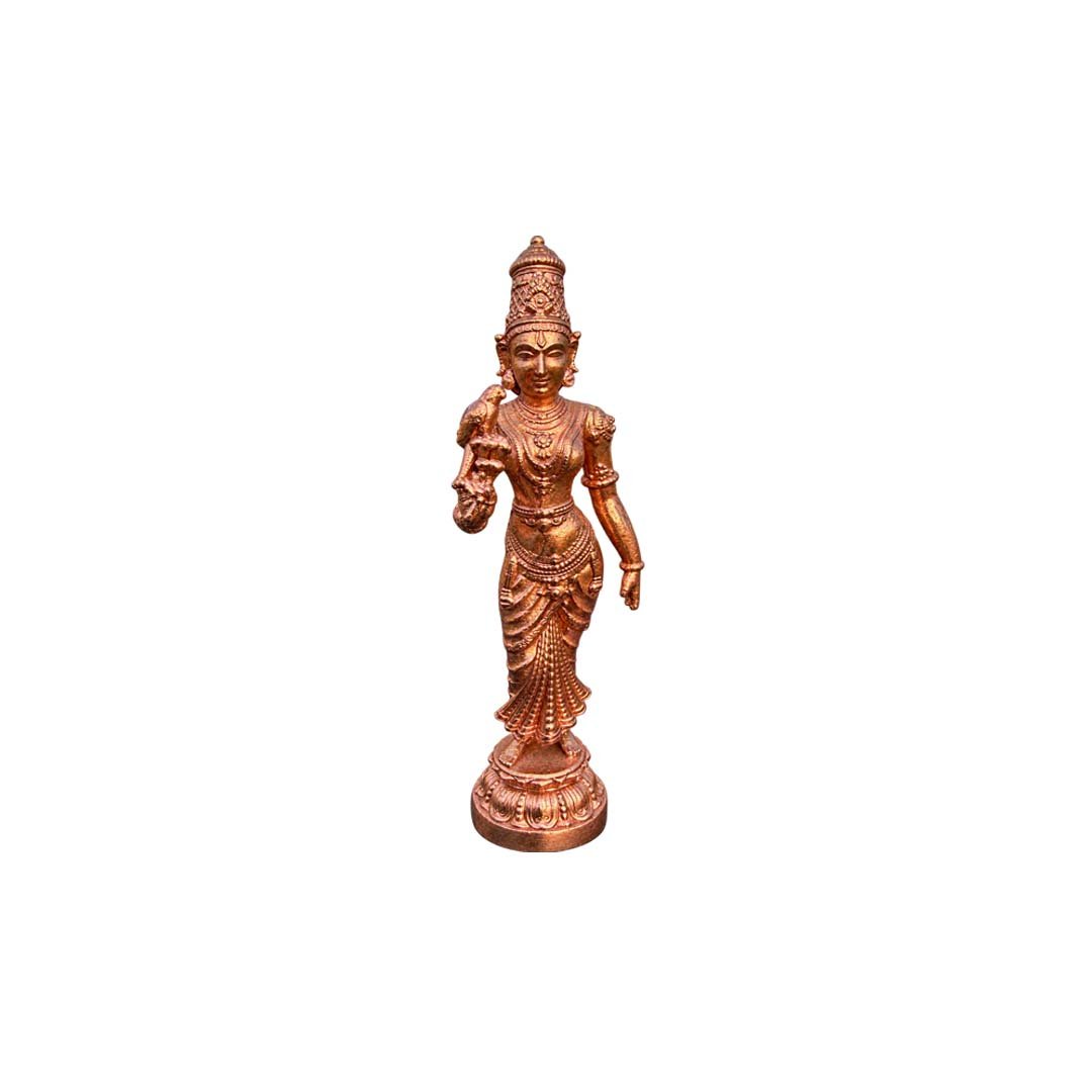 Bronze Meenatchi Amman 3.5inch
